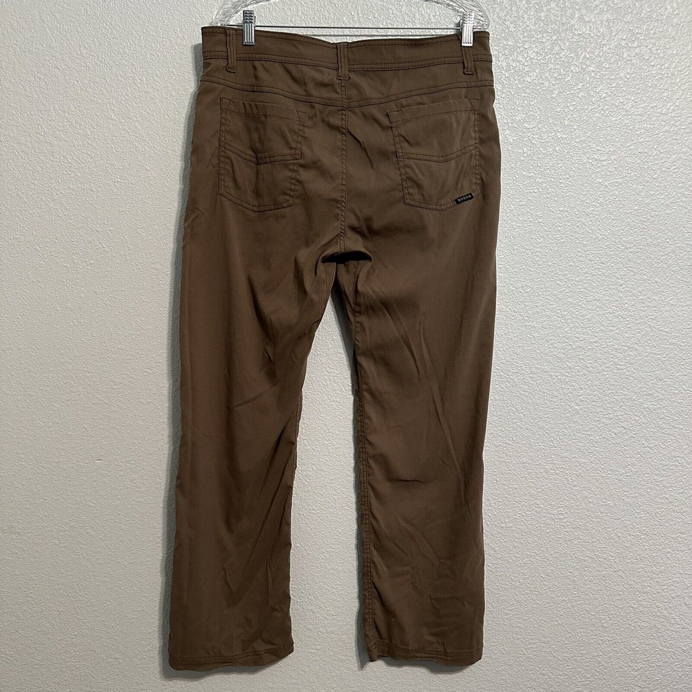 Prana Nylon Pants Mens Size 34 x 30 Slim Fit Chino Breathable Hiking Clothes - Picture 3 of 11
